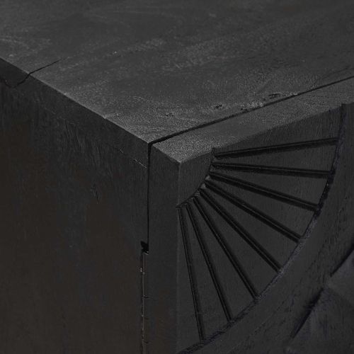 Служебен шкаф Черен 55 x 30 x 70 см