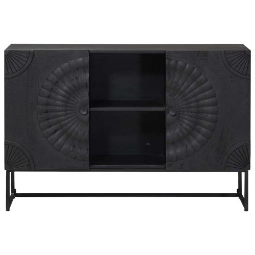 Служебен шкаф Черен 105 x 30 x 68 см