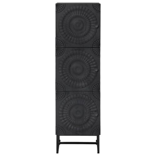 Висок шкаф Черен 35 x 30 x 120 cm