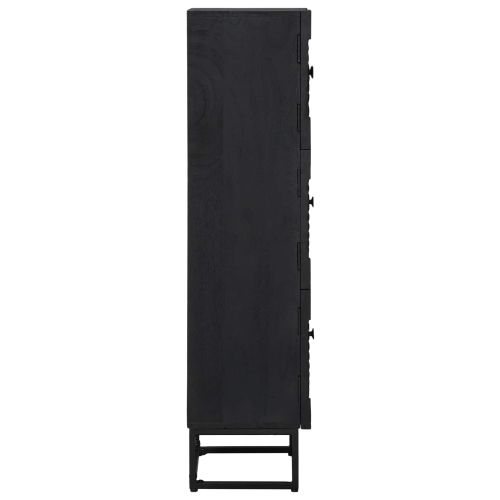 Висок шкаф Черен 35 x 30 x 120 cm