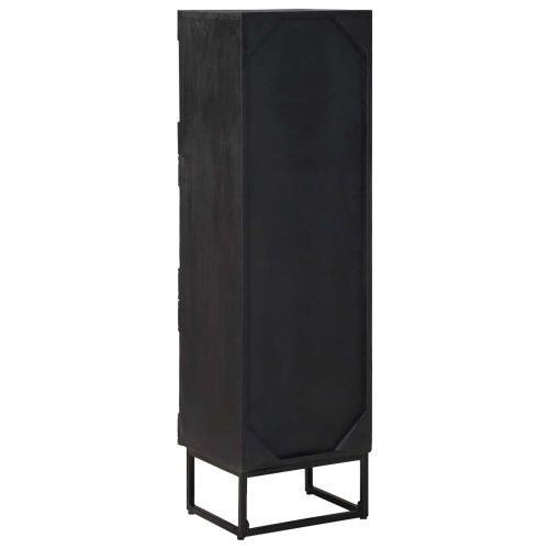 Висок шкаф Черен 35 x 30 x 120 cm