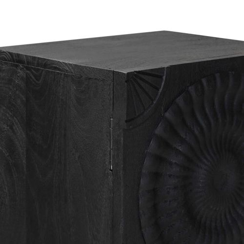 Висок шкаф Черен 35 x 30 x 120 cm