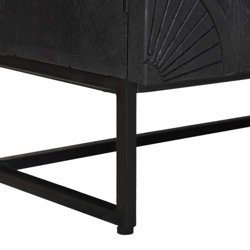 Висок шкаф Черен 55 x 30 x 95 см