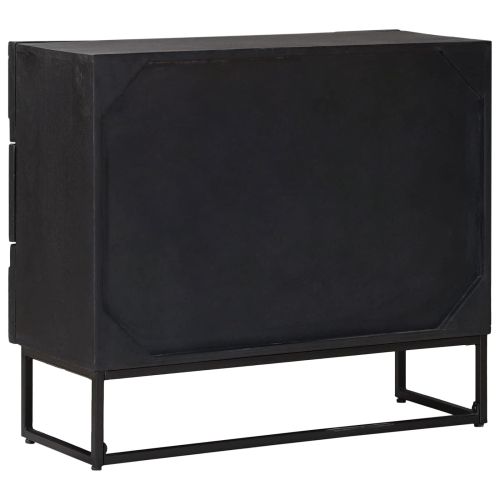 Чекмеджетен шкаф с чекмедже Черен 75 x 30 x 65 см