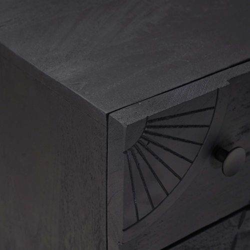 Чекмеджетен шкаф с чекмедже Черен 75 x 30 x 65 см