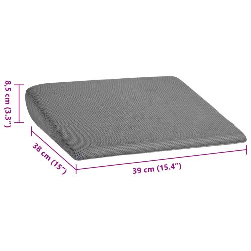 Възглавница за сядане Сив 39 x 38 x 8,5 см PU пяна