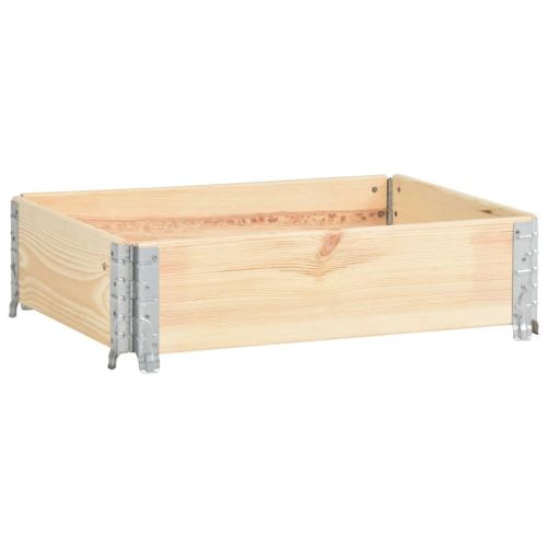 Повдигната леха 60x80 см борово дърво масив