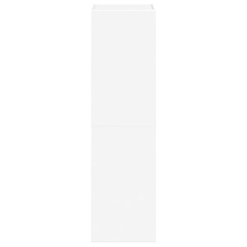 Комплект ТВ шкафове от 3 части, бял, инженерно дърво