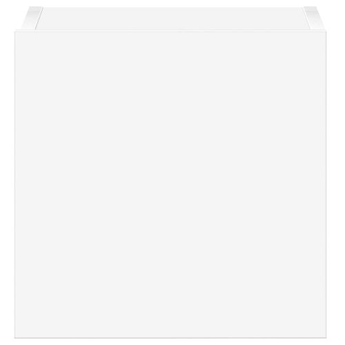 Комплект ТВ шкафове от 3 части, бял, инженерно дърво