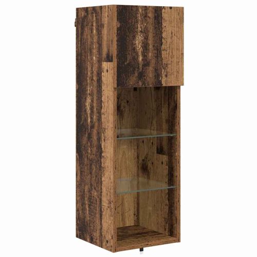 Стойки за телевизор 4 pcs Старо дърво Инженерно дърво