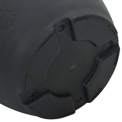 Саксии за растения 6 pcs Черно Ø 30 x 25 см Пластмаса