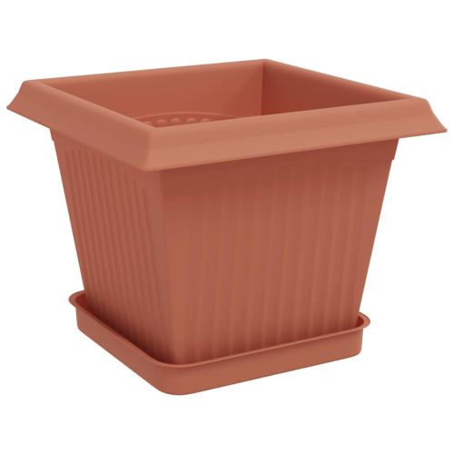 Саксии за растения 24 pcs Червено тухла 20 x 20 x 16 см