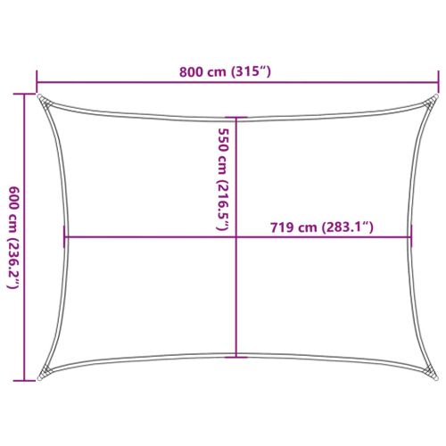 Платно-сенник, 160 г/м², правоъгълно, пясъчно, 6x8 м, HDPE