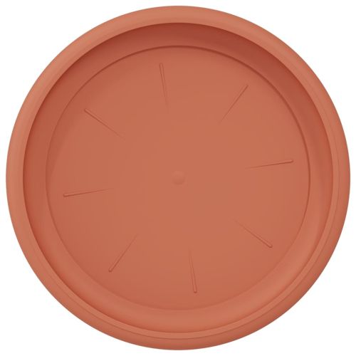 Кръгъл поднос за цветя 6 pcs Червено тухла Ø 19 x 2 см