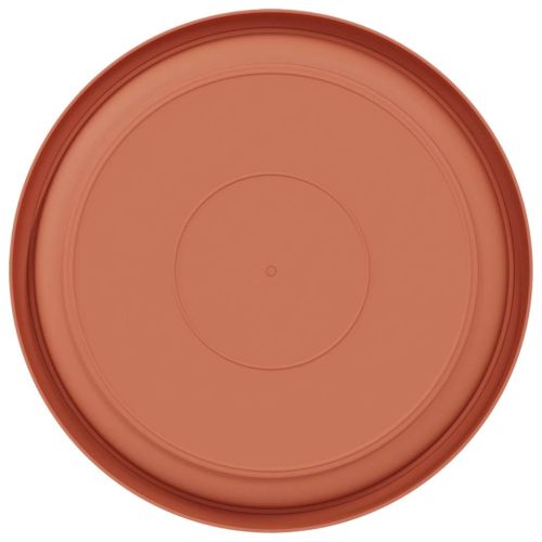 Кръгъл поднос за цветя 6 pcs Червено тухла Ø 21,5 x 2,5 см