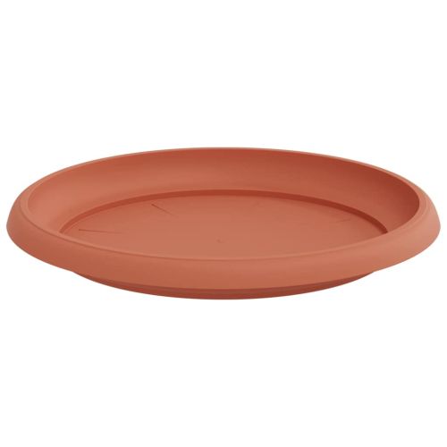 Кръгъл поднос за цветя 6 pcs Червено тухла Ø 21,5 x 2,5 см