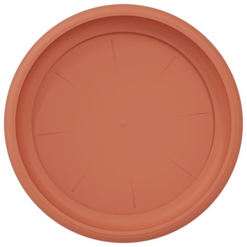 Кръгъл поднос за цветя 6 pcs Червено тухла Ø 23,5 x 2,5 см