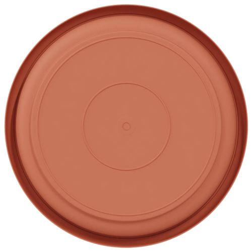 Кръгъл поднос за цветя 24 pcs Червено тухла Ø 14 x 2 см
