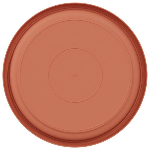 Кръгъл поднос за цветя 24 pcs Червено тухла Ø 23,5 x 2,5 см