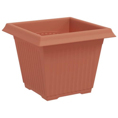 Квадратна цветна саксия 6 pcs Червено тухла 33 x 33 x 26 см