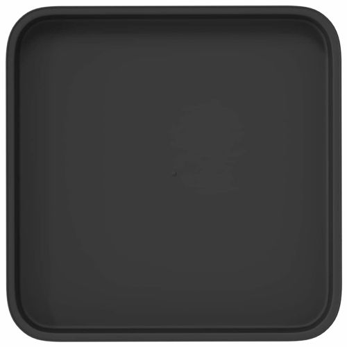 Квадратен цветен поднос 6 pcs Черно 21 x 21 x 2 см Пластмаса