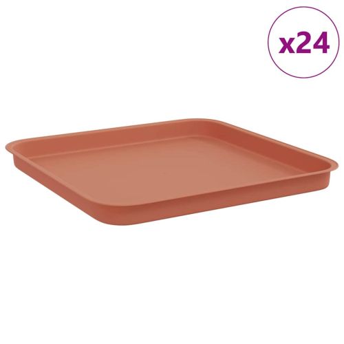 Квадратен цветен поднос 24 pcs Червено тухла 32 x 32 x 2,5 см