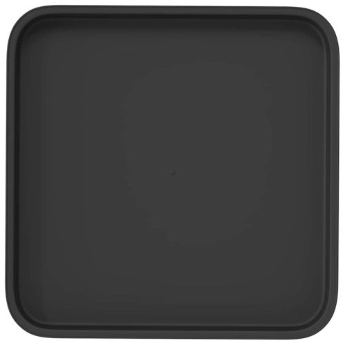 Квадратен цветен поднос 24 pcs Черно 32 x 32 x 2,5 см Пластмаса