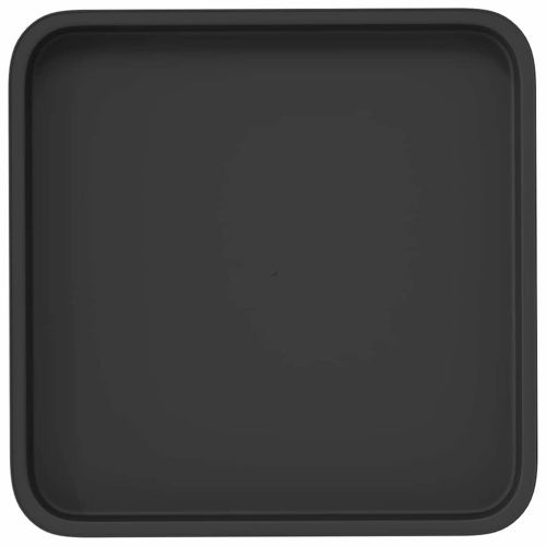 Квадратен цветен поднос 24 pcs Черно 36 x 36 x 2.5 см Пластмаса