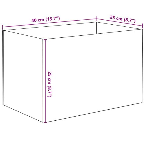 Аквариум със съхранение Прозрачен 40 x 25 x 25 см Стъкло
