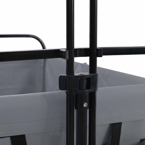 Сгъваем Ръчен Тролей Сив 94 x 53 x 99 см Оксфордска Тъкан