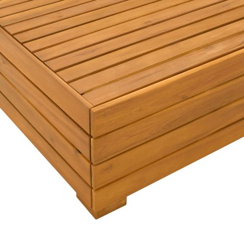 2 Брой Комплект за почивка в градина Солидно акациево дърво