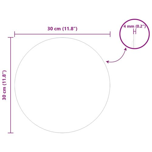 Стенни огледала Кръгла Ø 30 cm закалено стъкло