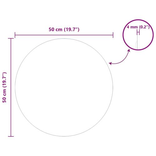 Стенни огледала Кръгла Ø 50 cm закалено стъкло