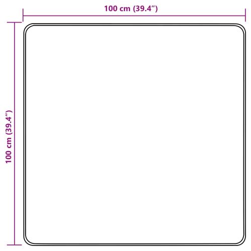Каса за килим MARSA Пясък 100 x 100 cm Полиестер и PVC