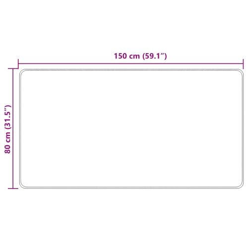 Каса за килим MARSA Жълто 80 x 150 cm Полиестер и PVC
