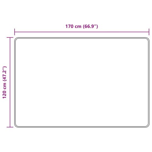 Каса за килим MARSA Жълто 120 x 170 cm Полиестер и PVC