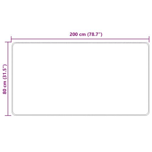 Каса за килим MARSA Многоцветен 80 x 200 cm Полиестер и PVC