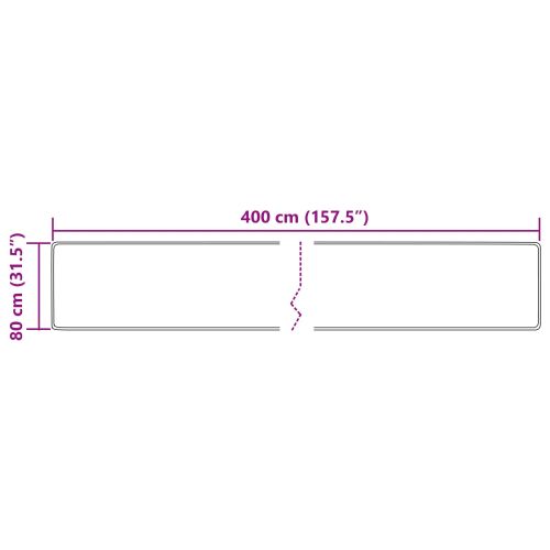 Каса за килим MARSA Многоцветен 80 x 400 см Полиестер и PVC