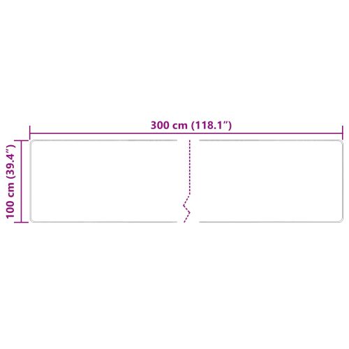 Каса за килим MARSA Многоцветен 100 x 300 cm Полиестер и PVC