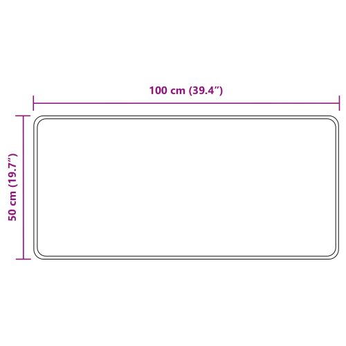 Каса за килим MARSA Черен 50 x 100 cm Полиестер и PVC
