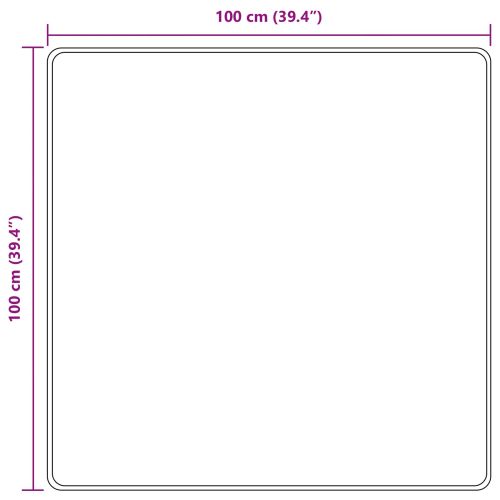 Каса за килим MARSA Черен 100 x 100 cm Полиестер и PVC