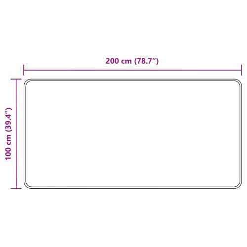 Каса за килим MARSA Черен 100 x 200 cm Полиестер и PVC