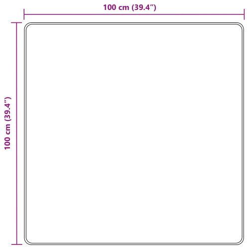 Каса за килим MARSA Бял 100 x 100 cm Полиестер и PVC