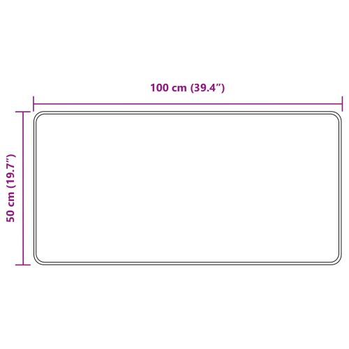 Каса за килим MARSA Черен 50 x 100 cm Полиестер и PVC