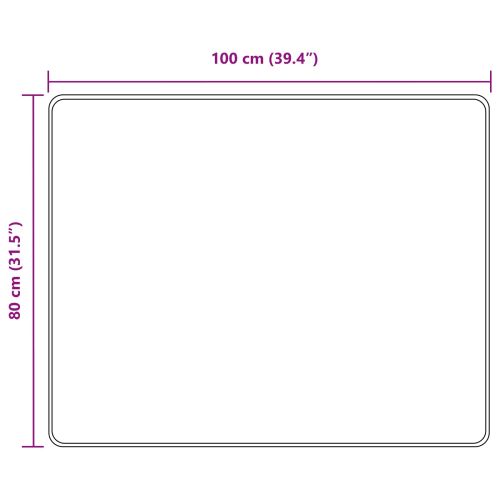 Каса за килим MARSA Черен 80 x 100 cm Полиестер и PVC