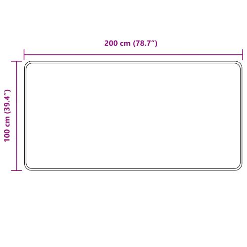 Каса за килим MARSA Сив 100 x 200 cm Полиестер и PVC