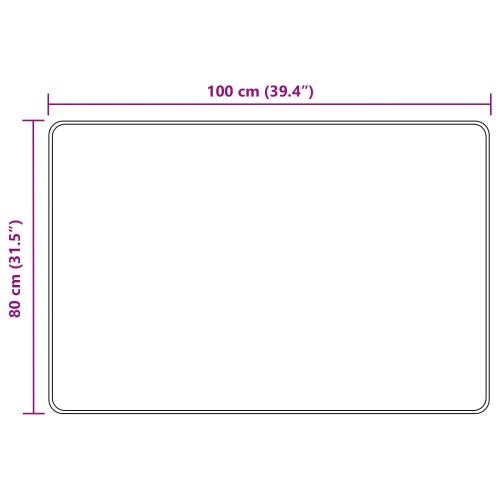 Каса за килим MARSA Черен 80 x 100 cm Полиестер и PVC
