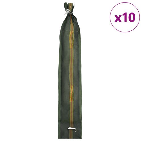 Торби с пясък 10 pcs Зелен 120 x 27 см HDPE