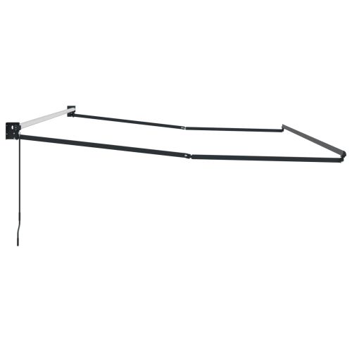 Ръчна разтегателна рамка за сенник Антрацит 4 x 2 m Алуминий