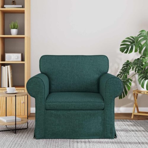 Диван Тъмен зелен 95 x 82 x 80 см текстил